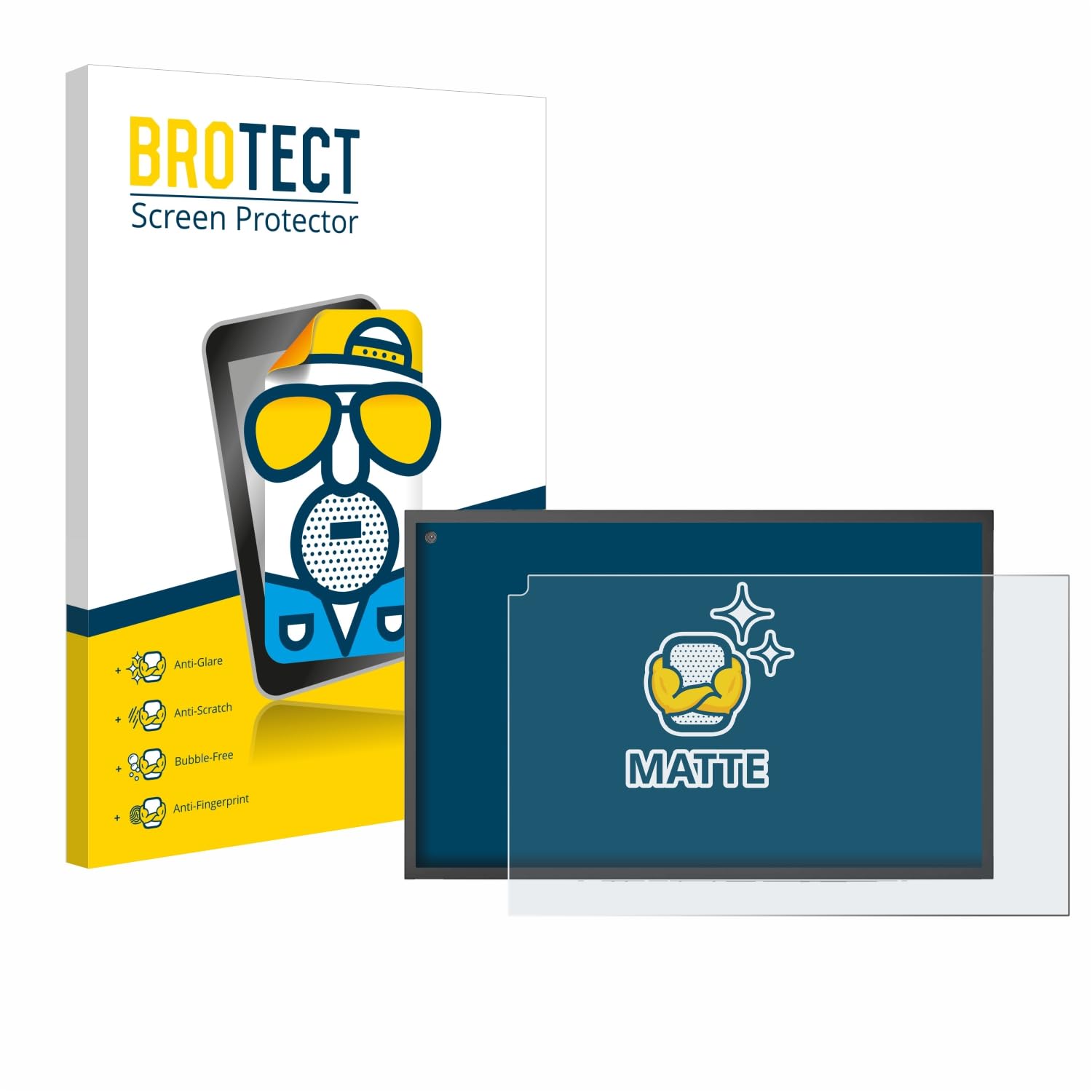 BROTECT Protector Pantalla Anti-Reflejos para Amazon Echo Show 15 Película Mate Anti-Huellas