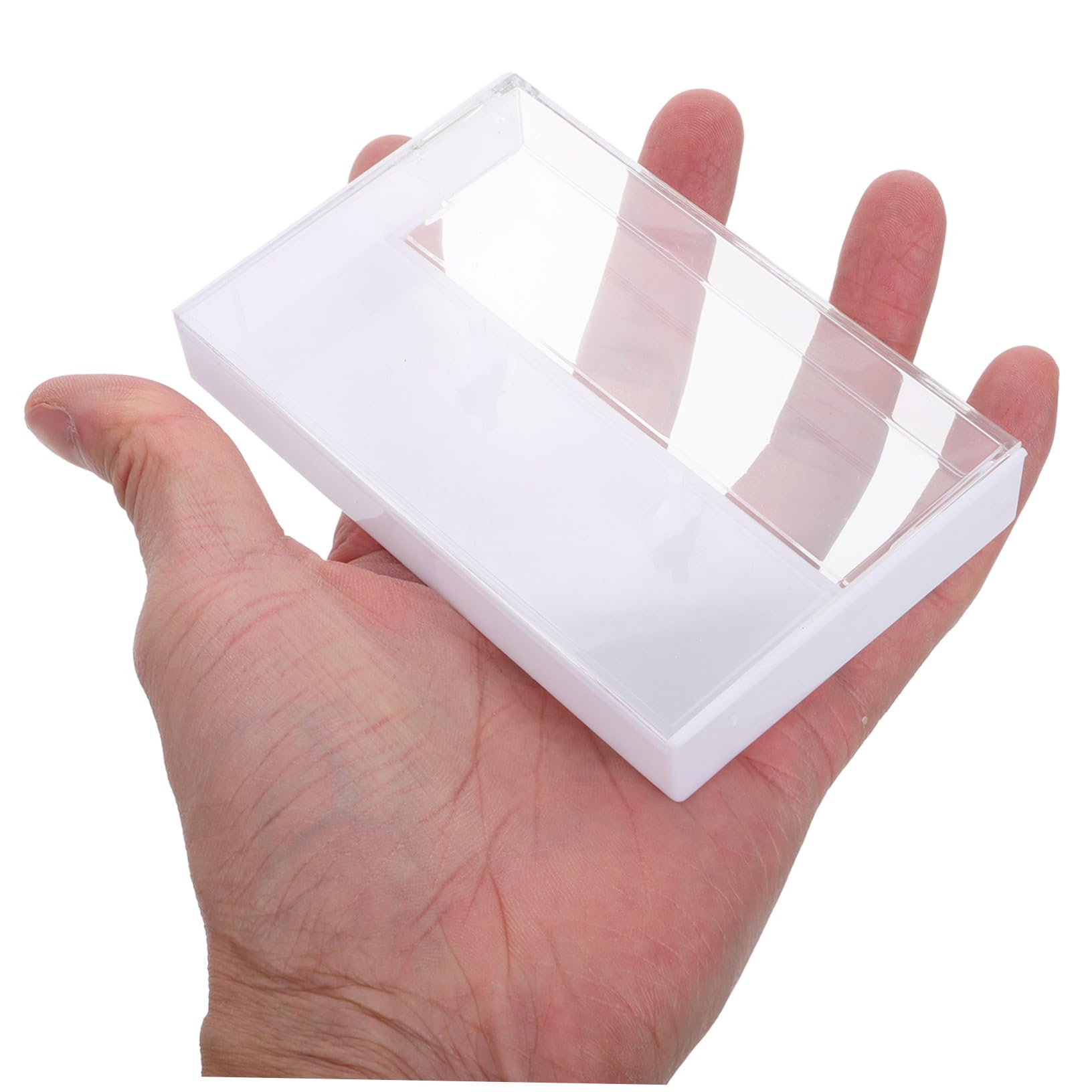 Boîte de Cassette Audio en Plastique Transparent 10 Pièces, Étui Compact pour Rangement de Cassettes D'enregistrement, Solution Polyvalente pour Bureau et Maison