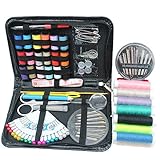 Portable Sewing Kit Emergency Hand Sewing kit Home Travel Thread Threader Needle Tape Measure Scissor Storage Box Set Premium Sewing Supplies