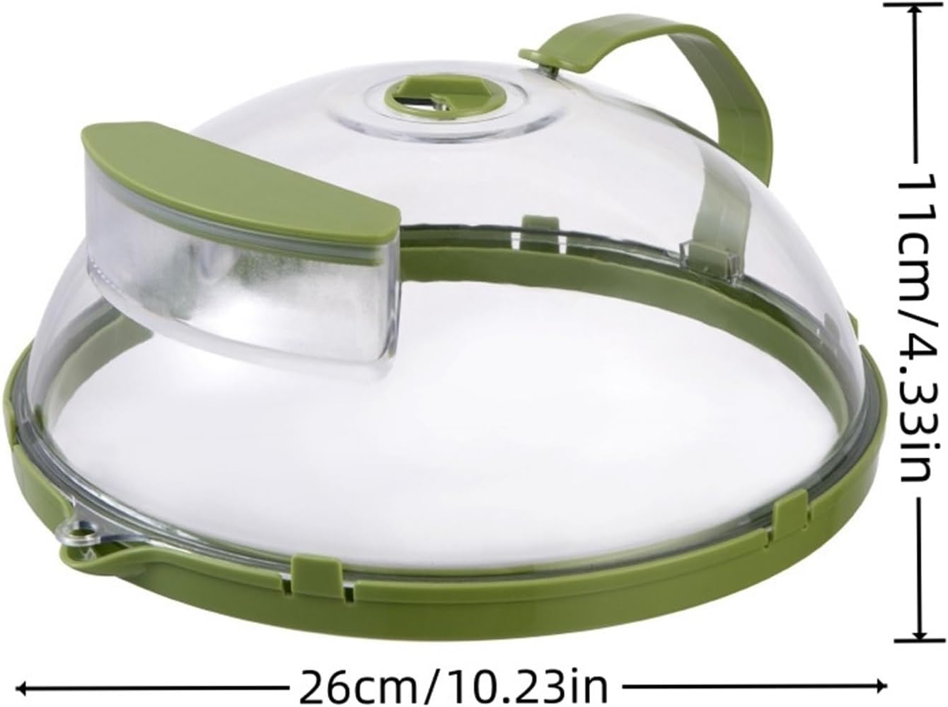 Microwave Cover with Water Steamer – 10 Inch Splatter Cover for Food with Handle, & Water Storage Box, Microwave Plate Cover for Kitchen, Dishwasher Safe