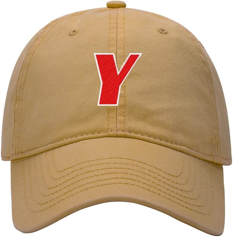 Baseball Cap Men Handsome Letter Y Embroidered Washed Cotton Dad Hat Baseball Caps