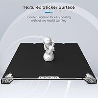 Vista 4 de Creality Placa de construcción original Ender 3 S1, hoja PEI de superficie texturizada de 235x235mm, placa de cama magnética, extraíble, flexible