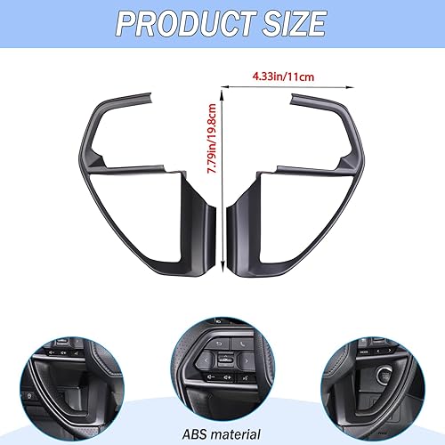 Miniatura 3 de Aunginsy Cubierta de panel de botón de dirección de consola central compatible con Toyota TundraSequoia 2022-2025 Tacoma 2024+ Panel de dirección de
