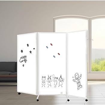 Amazon.co.jp: 折りたたみ式 ホワイトボードパーテーション、3連