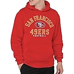 Junk Food Clothing x NFL - San Francisco 49ers - Classic Team Logo - Unisex Adult Pullover Fleece Hoodie for Men and Women - Size Small