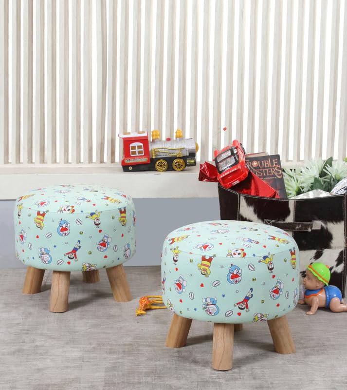 Ottoman Kids pouffe Stool for Small Baby Study Stool for Kids Playing Products bathstool for Little Baby Dining Chair stools for Feeding Kids Cartoon Chair, 14x14x11 Inch, Combo-image-42