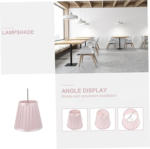 Miniatura 3 de OSALADI 1 pantalla decorativa exquisita cubierta de lámpara clip en tela pantalla lámpara suministro hogar mesa luz accesorio