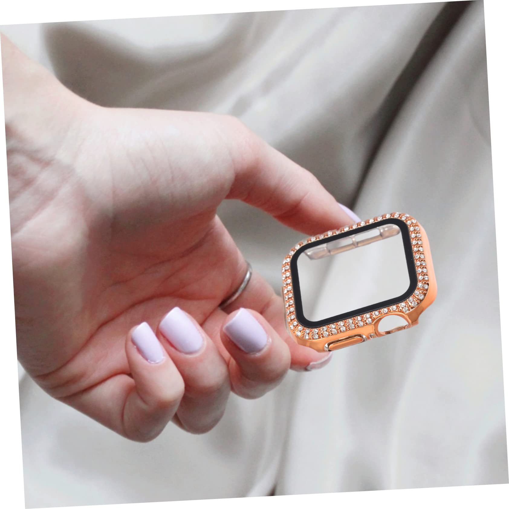 DOITOOL Lot De 4 Coques De pour Montre Connectée Compatibles avec Les Montres À Paillettes Résistantes Aux Rayures Matériau Robuste 5 Pièces X 4