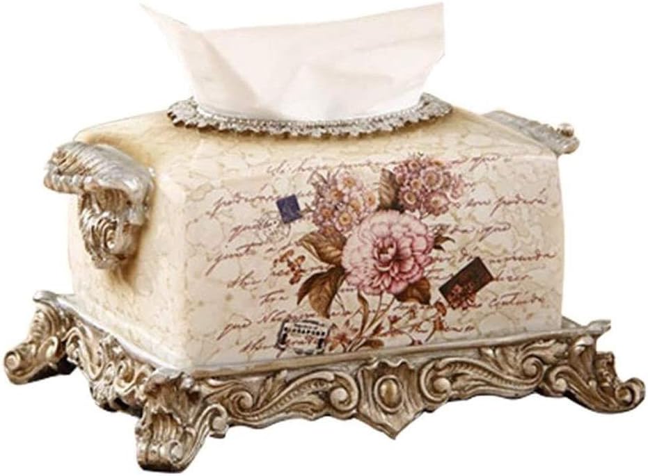 Tissue Box Resin Cover Paper Rack Office Table Accessories Home KTV Hotel Car Napkin Case