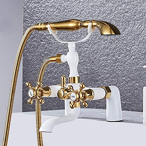 Installation simple sur le côté de la baignoire pour ce kit douche complet