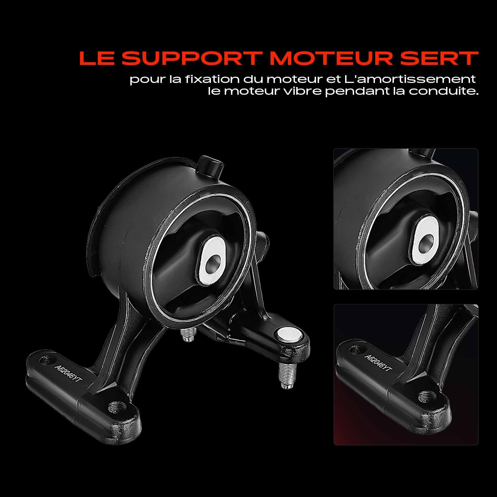 Frankberg 3 supports moteur avantarrière 1236128250 | Compatible avec: R.A.V 4 III A3, R.A.V 4 II A2