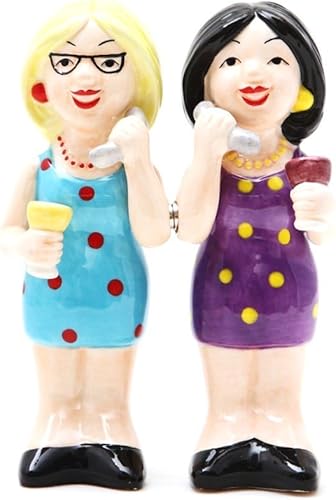 Pacific Giftware Phoney Friends - Juego de salero y pimentero