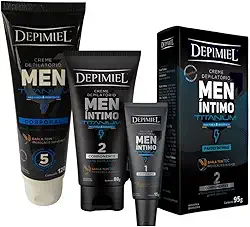 Kit Depilação Masculina Depimiel Men Intimo + Corporal