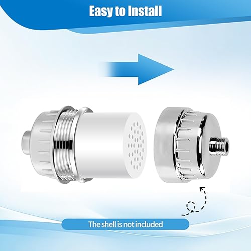 Miniatura 3 de Paquete de 1 cartucho de filtro de ducha de 20 etapas (sin carcasa), universalmente compatible con cualquier diseño similar, filtro de ducha para