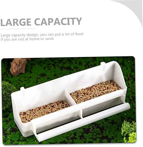 Miniatura 9 de POPETPOP Comedero para pájaros de loro, 3 unidades, para pájaros, jaula para pájaros, dispensador de agua, para pajaros, ranura para pájaros, comida