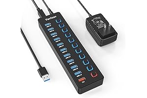 onfinio Powered USB Hub: Empower Your Connectivity!
