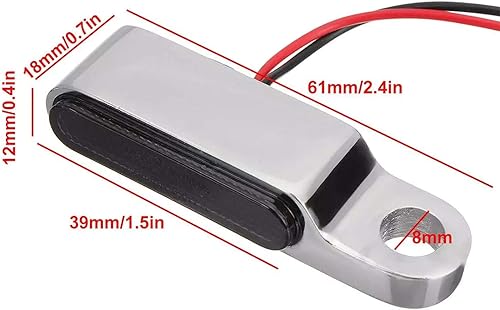 Miniatura 6 de ANKIA - 2 luces intermitentes LED universales de 12 V, luz intermitente, intermitente, palanca de embrague de freno para Harley Honda, Suzuki,