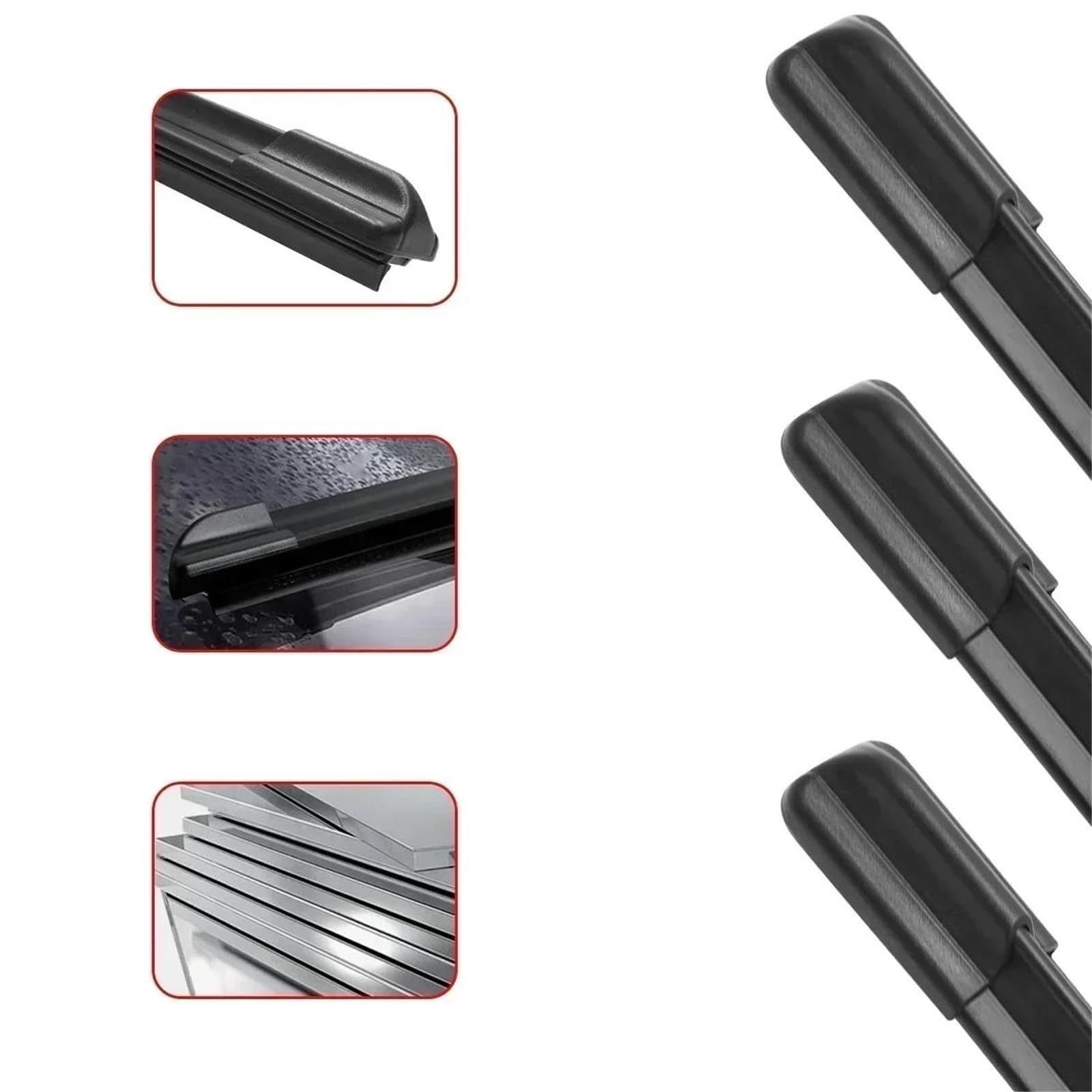 Accesorios Para Cepillos Escobillas Limpiaparabrisas Delanteras Y Traseras Accesorios Para Hyundai Para Tucson MK2 Ix35 2010-2015 3 Unidades
