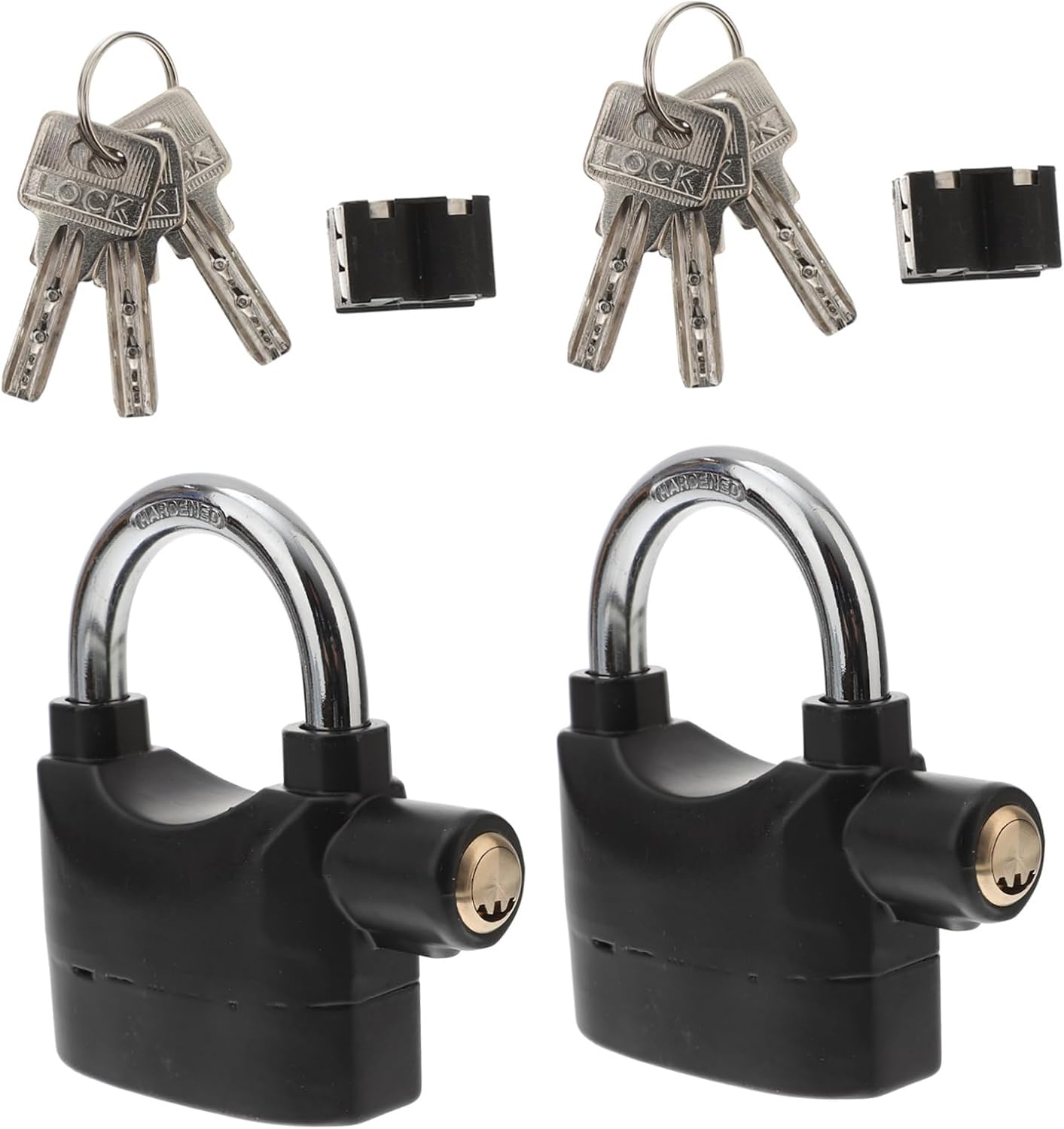 2Pcs U-Shaped Bike Lock Key Heavy Duty Security Lock Waterproof Anti-Theft for Bicycles and Motorcycles