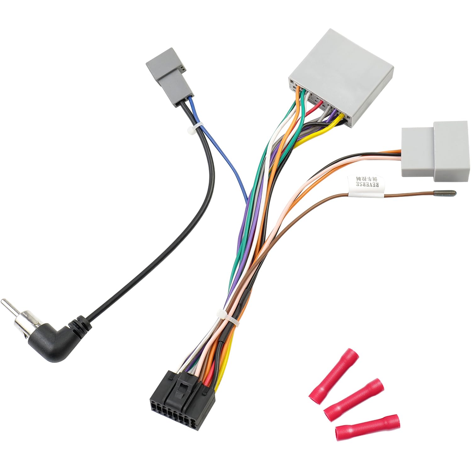 Jayubien Stereo Wiring Harness Replacement for Honda Civic CRV 2007-20011,17Pin Car Radio Wire Harness Antenna Adapter Butt Connector 20Pin SWC Plug