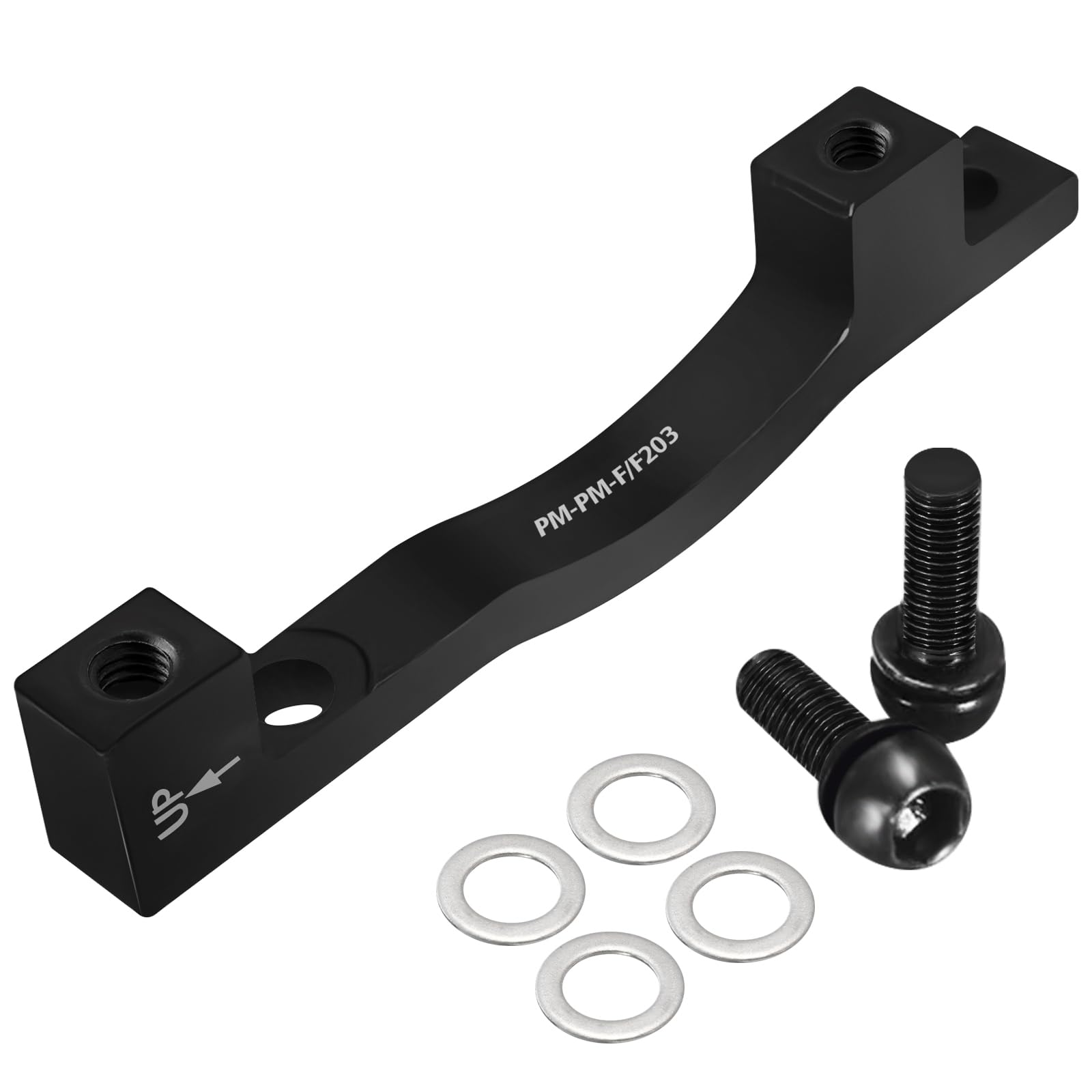 BUCKLOS PM/is Front Rear 180/203mm Disc Brake Caliper Mount Adapter Gear Parts Accessories, CNC Machined Aluminum Alloy Rotor Adapter with Bolts.