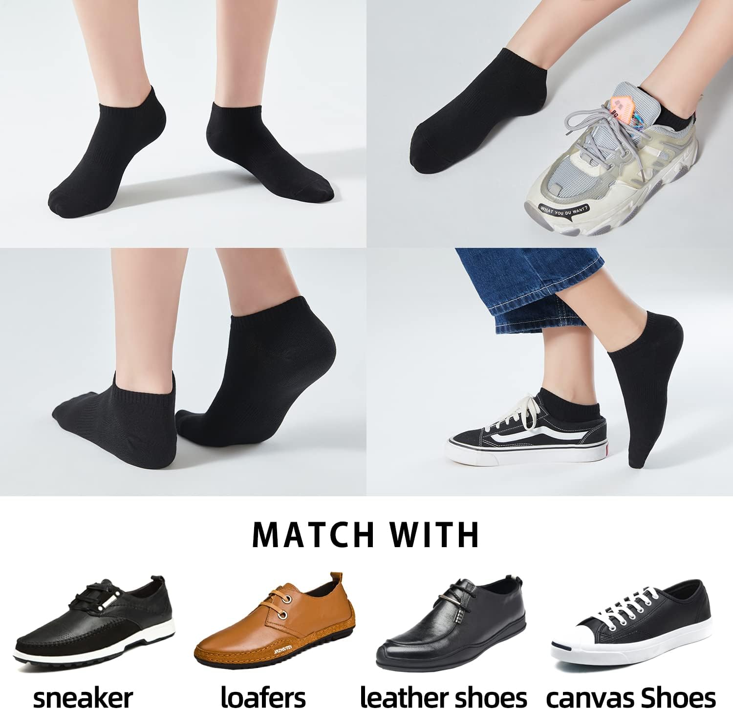 ATBITER 12 Pairs Ankle Socks Women and Men Low Cut No Show Athletic Running Short Socks - Image 2