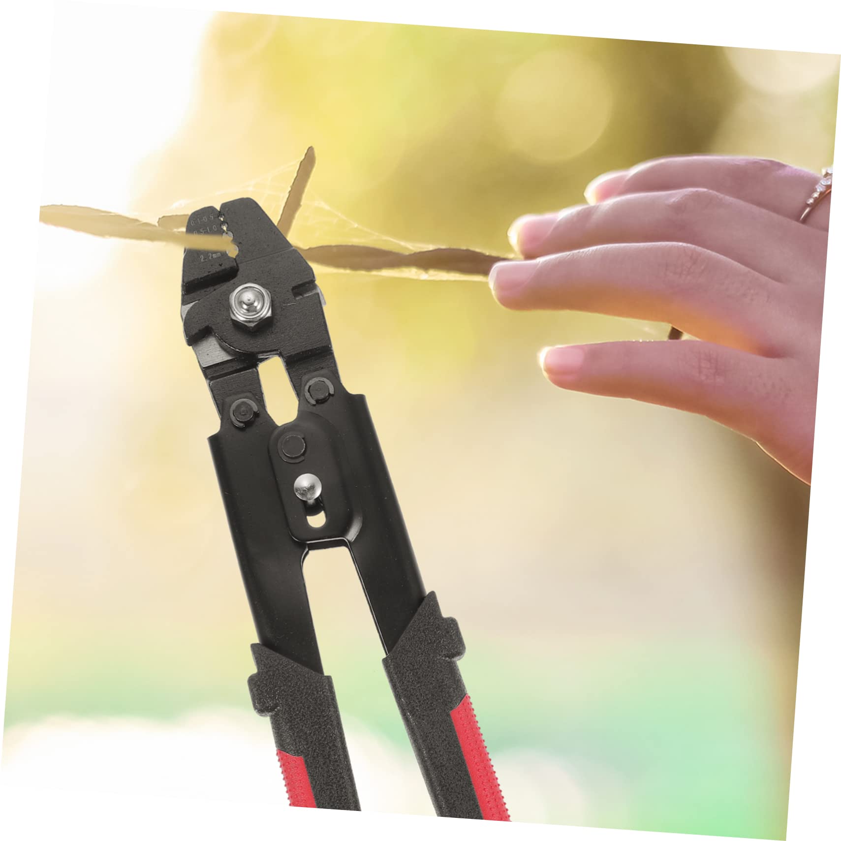 Mikinona Pince à Sertir Câble Inox Portable avec Kit Manchons Aluminium Outil Crimper Fil Acier Multifonction pour Câblage Électrique