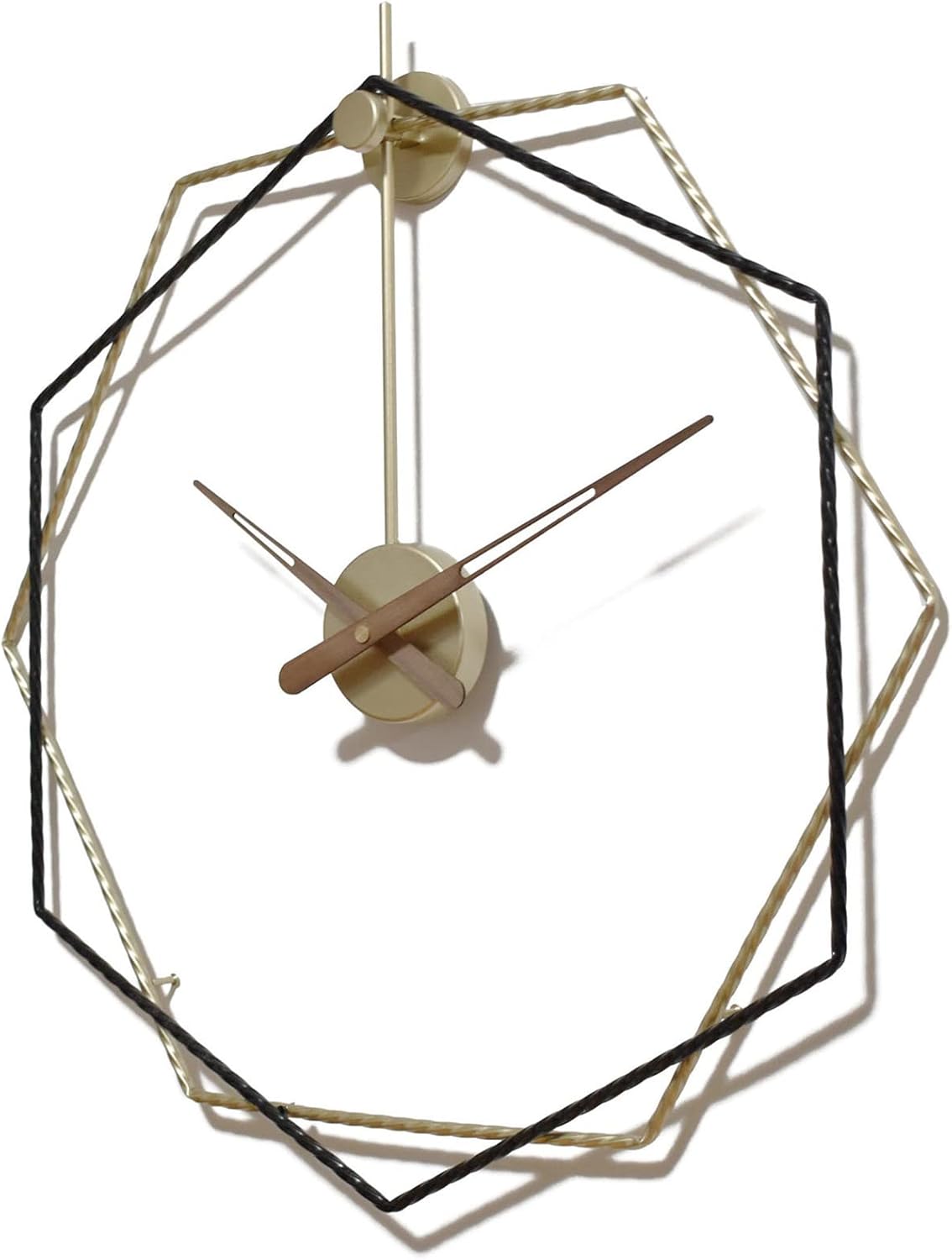 通用 Large Modern Wall Clock 25×24 inch Silent Non Ticking