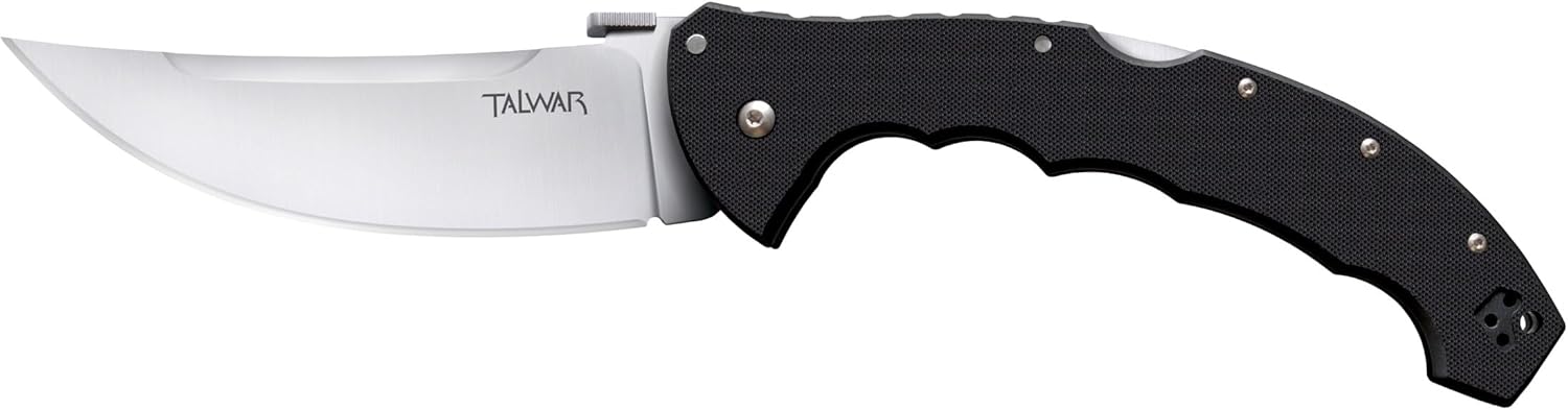 COLD STEEL Talwar S35VN Steel Ultra-Sharp Blade G10 Handle Everyday Carry Tactical Pocket Folding Knife with Tri-Ad Locking Mechanism