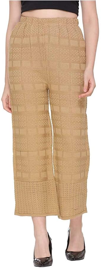 Amazon.com: TNQ Palazzo - Pantalones de lana para mujer, Palazzo, talla  única : Ropa, Zapatos y Joyería