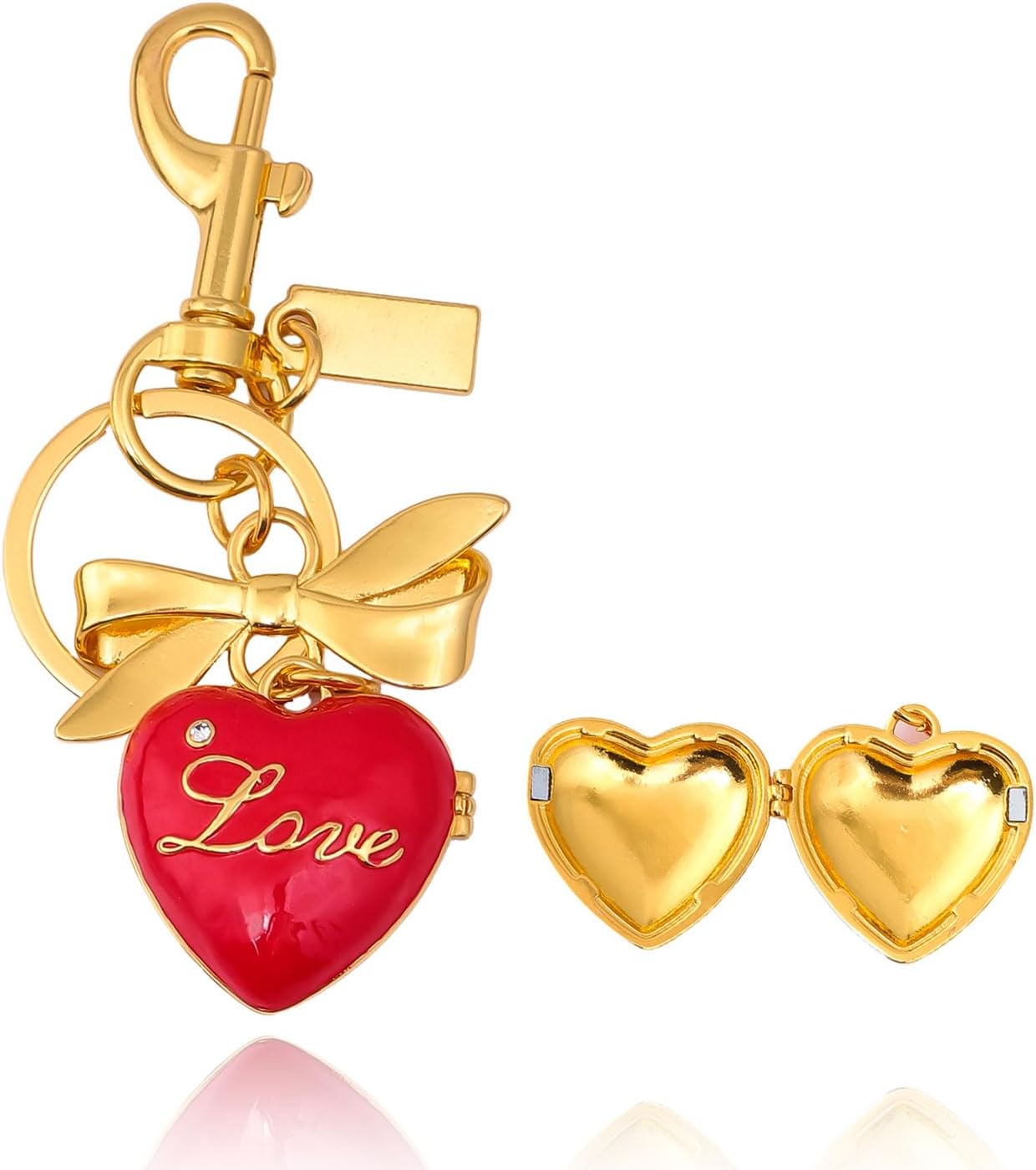 Heart Bag Charm for Handbags Car Keychain Charms Keyring Accessories