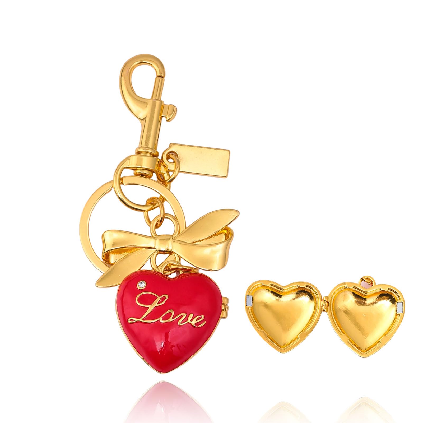 Heart Bag Charm for Handbags Car Keychain Charms Keyring Accessories