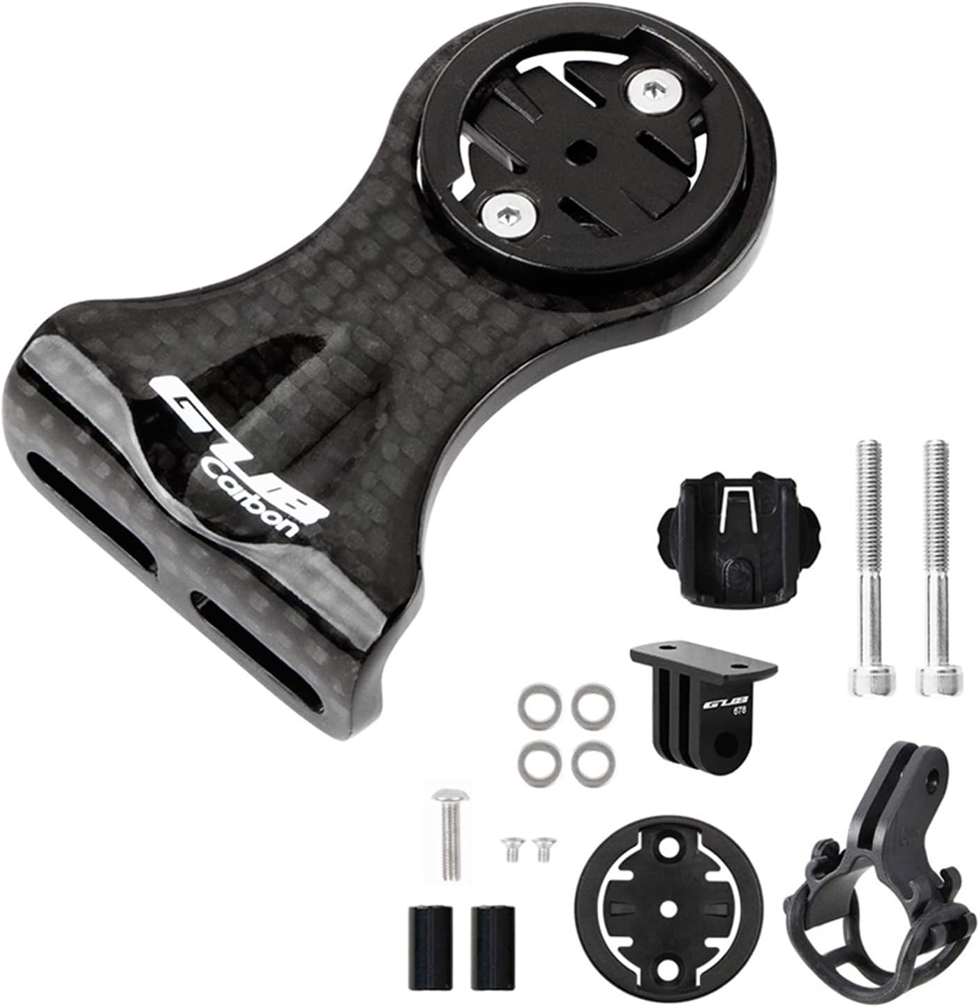 Cycle Computer Holder Cycling Bike Computer Mount Holder Out Front Carbon Fiber Bike Speedometer Holder // for with Camera Adapter and Flashlight Holder
