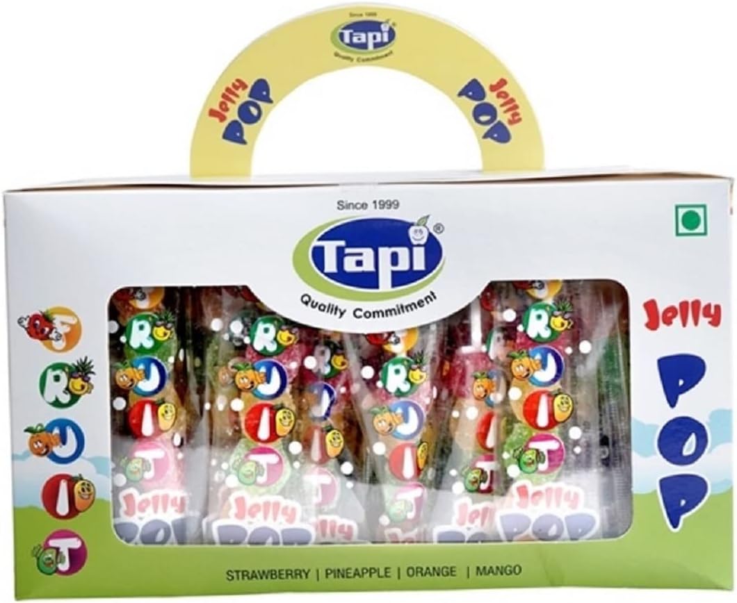 Tapi Imali Jelly Pop & Jelly Pop Combo |Pack of 2| 30 units/pack |Imali/Tamarind flavour, Mix Fruit|