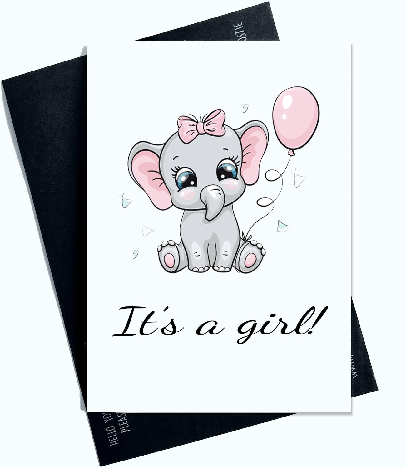 It's a Girl Card Adorable Baby Shower Greeting Cards Cute Design To ...