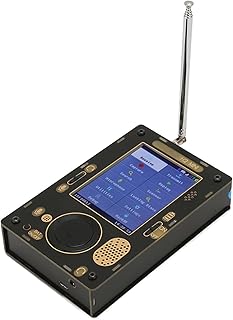 H2 MINI Software Defined Kit 1MHz to 6GHz 3.2inch LCD Display, High Accuracy Clock, Sound Input and Output Functions, Wide Application for (Receiver, USB Cable, 3 Antennas)