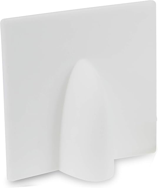 Qty 1  White External Brick Buster Plate - Cable Outdoor Wall Entry Tidy - Cover Satellite/Coaxial/Sat/Coax - SSL satellites