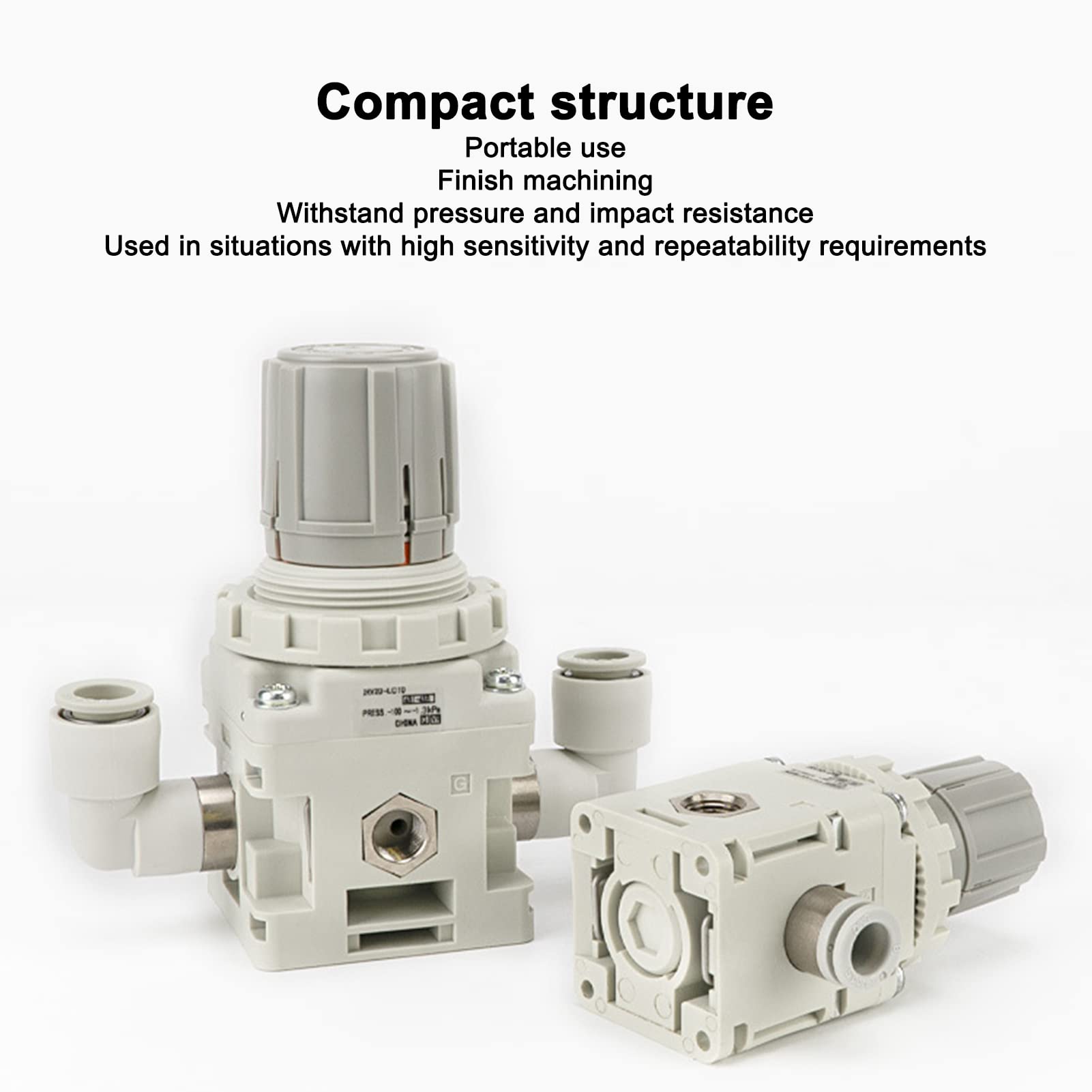 Soupape de Pression à Vide, Régulateur de Pression à Vide Pneumatique de Type SMC avec Support pour Tuyaux de 8 Mm de Diamètre Extérieur