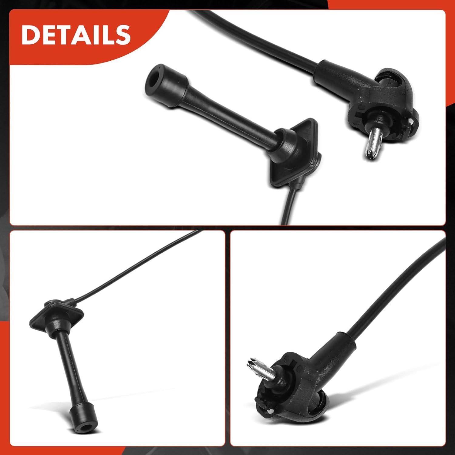 A-Premium 4PCS Spark Plug Wires Compatible with Toyota Corolla 1992-1997, Celica 1994-1997, Paseo 1992-1994 & Geo Prizm 1993-1997, 1.5L 1.6L 1.8L 2.2L