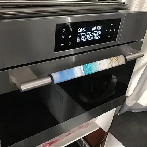Vista 86 de 6 fundas lavables para manijas de puerta de refrigerador, protector antideslizante para nevera, horno, lavavajillas, mantener alejadas de huellas