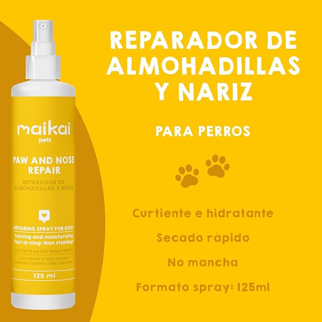 Foto 2 de 6 de MAIKAI Protector Almohadillas y Nariz Perros 100% Natural Apto Cachorros