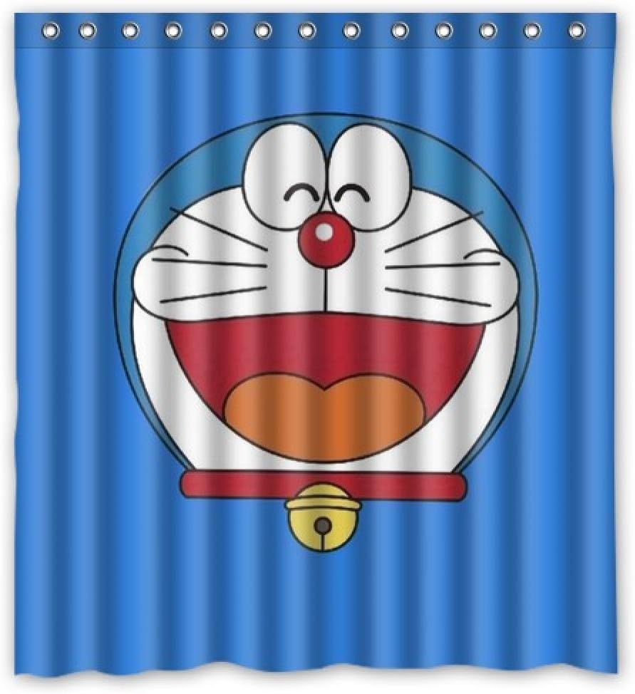 snow kiss New 2016! Fashion Cartoon Doraemon waterproof shower curtian 66" x 72" 60" x 72"