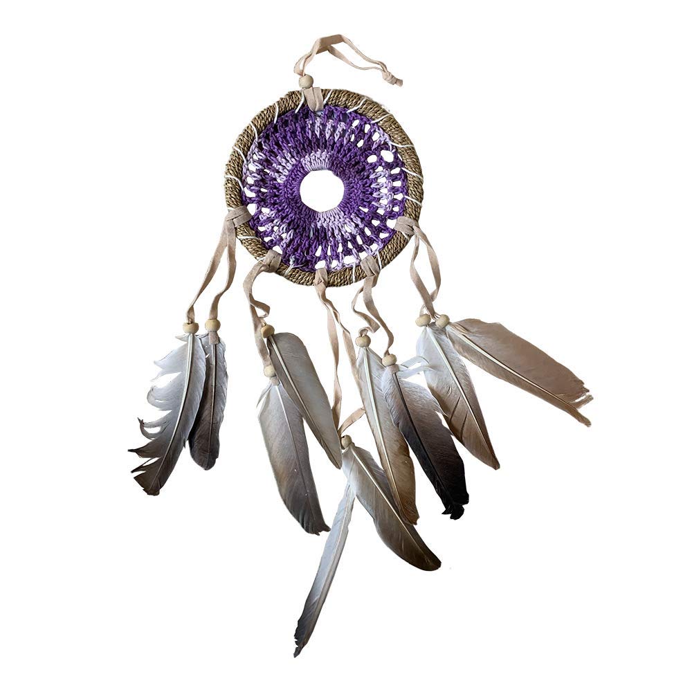 VIE Naturals Crochet Dream Catcher, 12cm, Purple, Multicolor, One Size