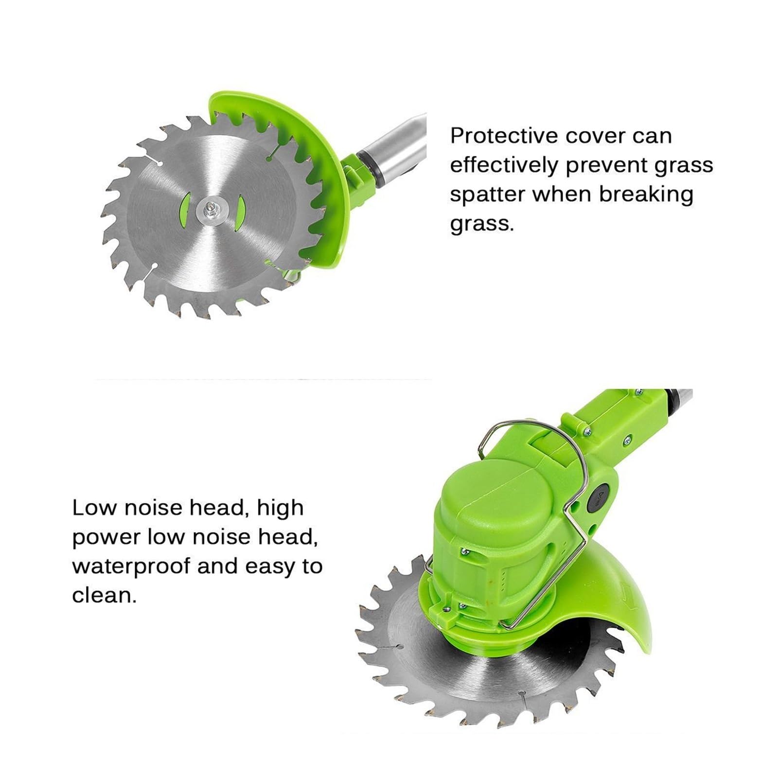Desbrozadora, Cortacésped eléctrico de 36V y 1800W, cortadora de césped inalámbrica de 18000 RPM, cortadora de Mano, Herramientas de poda de jardín con batería