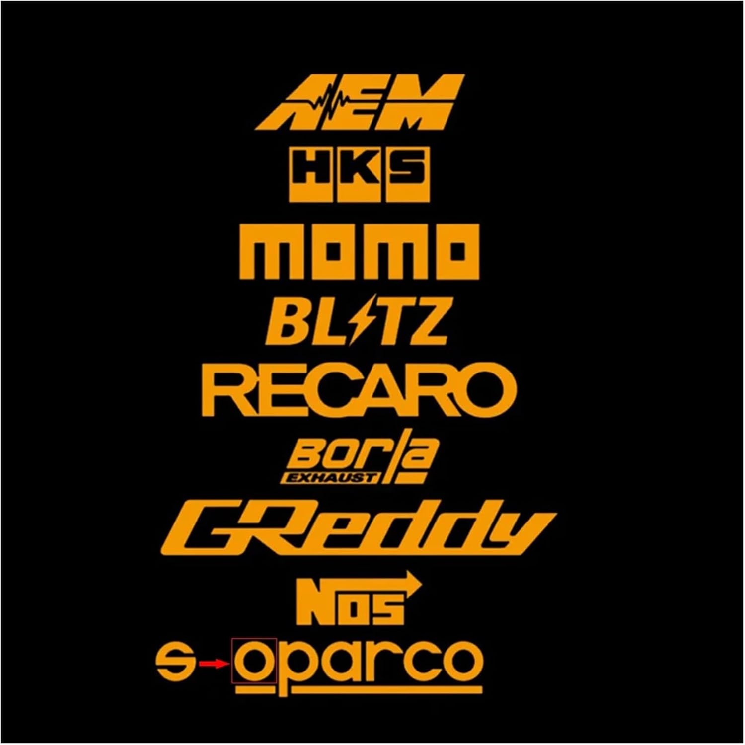 33.6 * 21.8cm,Car Door Decals Set Creative Racing Sponsor Decor Stickers Automobile Accessories(Yellow)