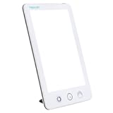 HappyLight Touch Plus - Light Therapy Lamp with 10&comma;000 Lux&comma; UV-Free&comma; LED Bright White Light with Adjustable Brightness&comma; Color&comma; Countdown Timer&comma; & Detachable Stand - Boost Mood&comma; Sleep&comma; & Focus