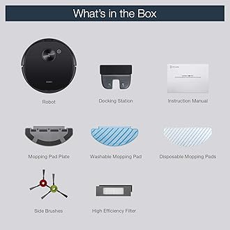 ECOVACS Deebot N8 Pro Robot Vacuum and Mop, Strong 2600Pa Suction, Laser Based LiDAR Navigation, Smart Obstacle Detection, Multi-Floor Mapping, Fully Customized Cleaning, Self Empty Station Compatible