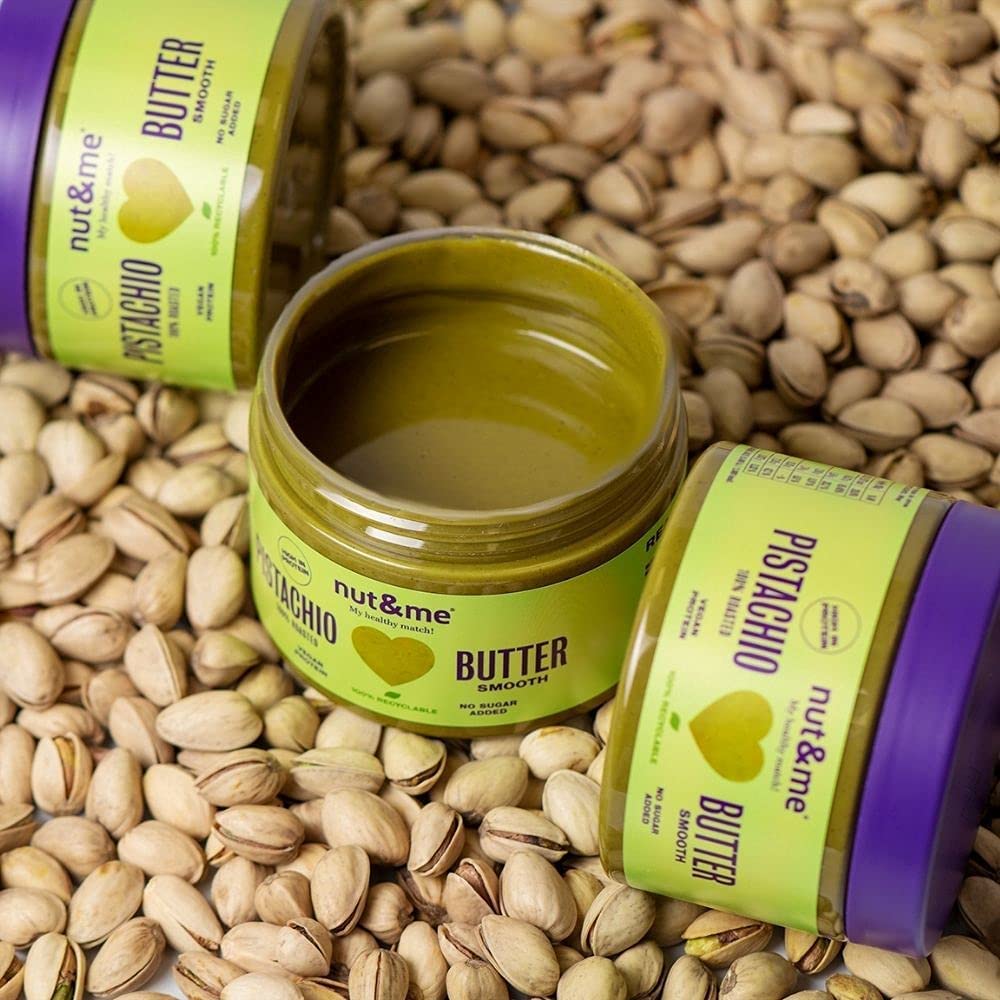 Crema de Pistacho nut&me 500 gr | 100% PISTACHO | Sin Azúcares añadidos | Sin Aditivos | Vegano | sin gluten | Keto | Sin aditivos | Fuente de proteínas | Alto contenido en fibra |… Pack 2 x 250 gr