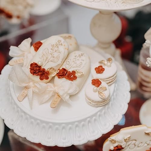 Miniatura 6 de ZiXiang Molde de silicona para fiesta de té, taza de té, tetera, fondant, llave de reloj, rosa, flor, silicona, para decoración de cupcakes,