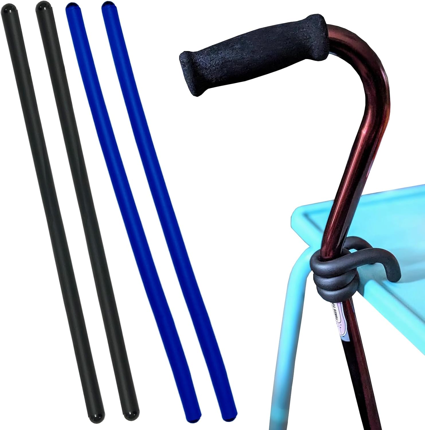 Cane Holder for Walker 4 Pack Flexible Cane Holders for Walking Canes